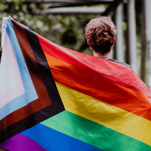 Pride flag.